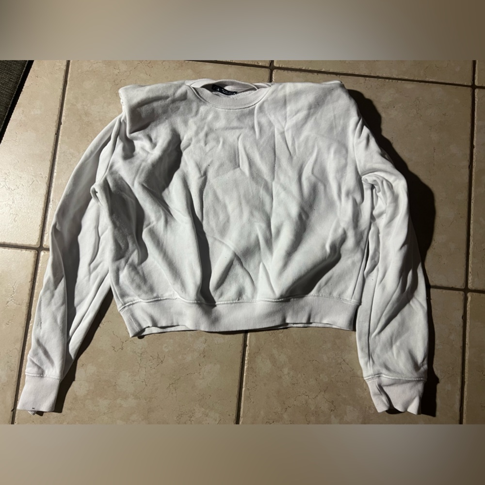 Zara Shoulder Pad Crewneck - S